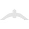 Ekena Millwork Archdale Architectural Grade PVC Gable Bracket, 48"W x 18"H x 2"D x 6"F, 9/12 Pitch GBP048X18X0206ARC00 - alternate 4